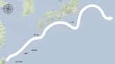 日本近海を流れる黒潮の海流図