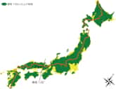 日本列島を日本海側と太平洋側に分ける中央分水界
