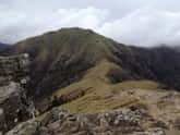 「馬の背」と呼ばれる剣山頂からの風景