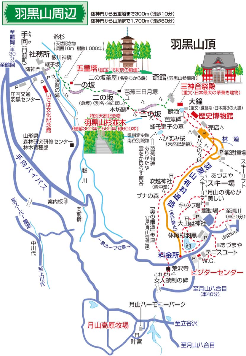 羽黒山 周辺MAP
