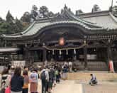 大勢の参拝者 筑波山神社