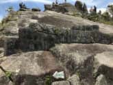 ワイナピチュの頂上は豪快な岩場