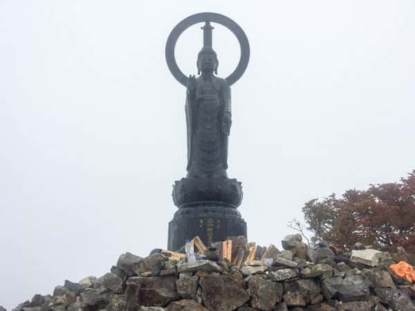 Shaka Nyorai statue at the summit of Mt. Shaka-ga-dake