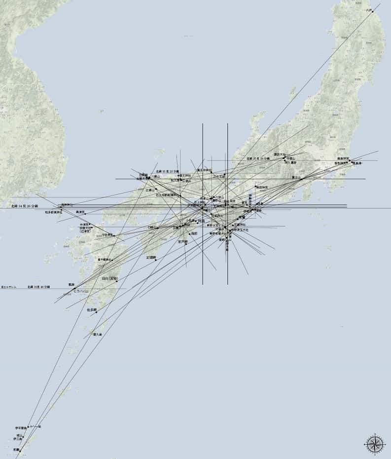 Comprehensive Ley Lines in Ancient Japan