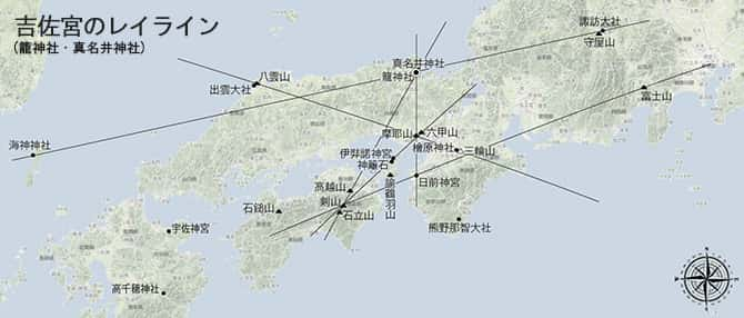 吉佐宮のレイライン