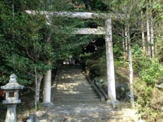 篠畑神社　参道　 (宇多佐佐波多宮比定地)