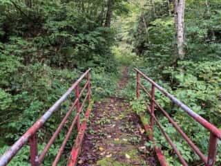 石の塔への山道