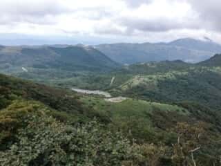九重山 中岳登山道からの景色