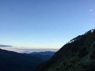 観光新道登山道からの景色