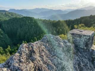 御嶽山頂近くからの景色