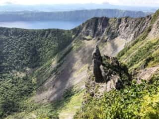摩周岳登山道からの景色