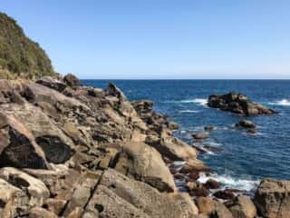 海岸の岩場