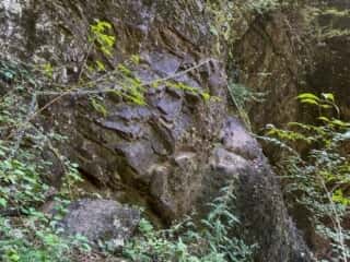 妙義山 登山道 鎖場