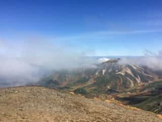 旭岳山頂の景色