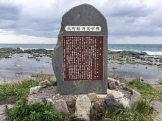 千畳敷海岸の大町桂月文学碑