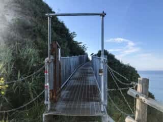 神威岬の遊歩道
