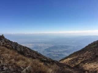 岩木山登山道からの景色