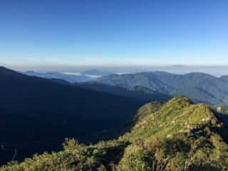 観光新道登山道からの景色