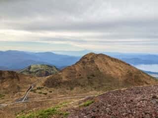 秋田駒ヶ岳登山道からの景色