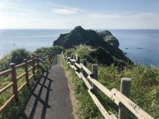 神威岬への遊歩道