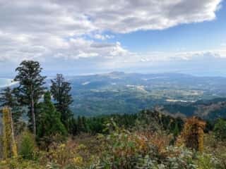 真山頂上からの景色