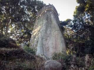 淡路島　岩上神社の神籬石