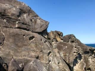 海岸の岩場