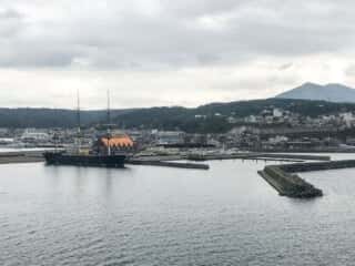 かもめ島　江差の港