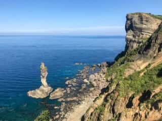 積丹岬　ローソク岩