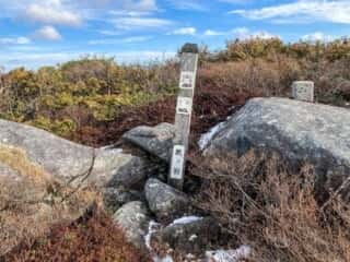 五葉山　山頂への道しるべ