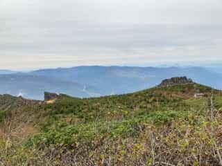 岩手山登山道からの景色