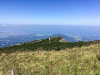 大山登山道の景色