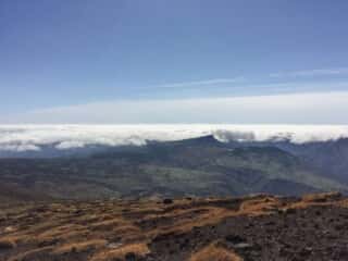 旭岳登山道からの展望
