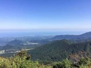 大山登山道からの景色