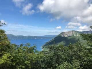 摩周岳登山道からの景色