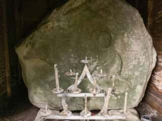 真山神社 弘法大師石像
