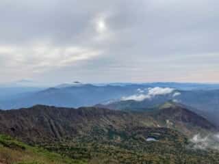 岩手山登山道からの景色
