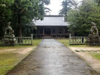 倭文神社　拝殿