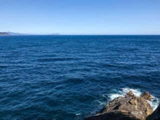 竹ヶ島から海を眺める