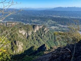 妙義山 登山道からの景色