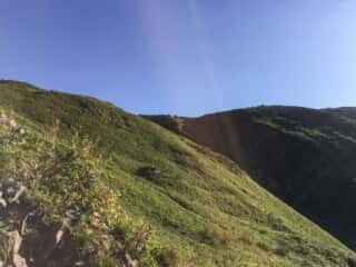 観光新道登山道からの景色