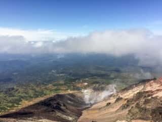 旭岳登山道からの展望