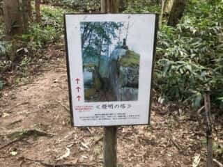 熊野神社遺跡　燈明の塔