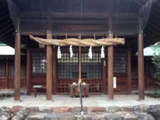 酒見神社拝殿 (中嶋宮比定地)