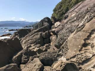 海岸の岩場