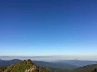 観光新道登山道からの景色
