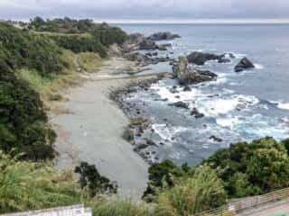 潮岬からの海岸線