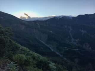 観光新道登山道からの景色
