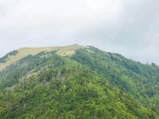 一ノ森から剣山を望む