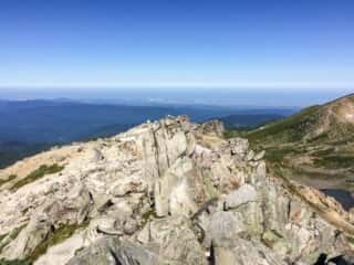 白山頂上からの景色